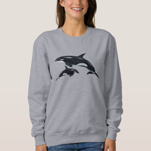 Sweatshirt Chemise à manches longues Baleine tueuse (Devant)