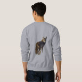 SWEATSHIRT CHEMISE À MANCHES LONGUES - COYOTE (Dos entier)