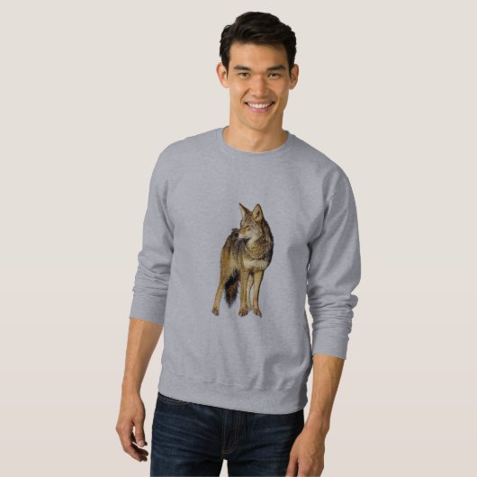 SWEATSHIRT CHEMISE À MANCHES LONGUES - COYOTE (Devant entier)