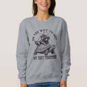 Sweatshirt Chemise à manches longues drôle avec graphique de (Devant)