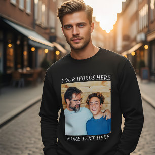 Sweatshirt Chemise à manches longues personnalisée avec image