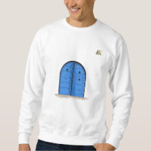 Chemise à manches longues – Porte bleue marocaine