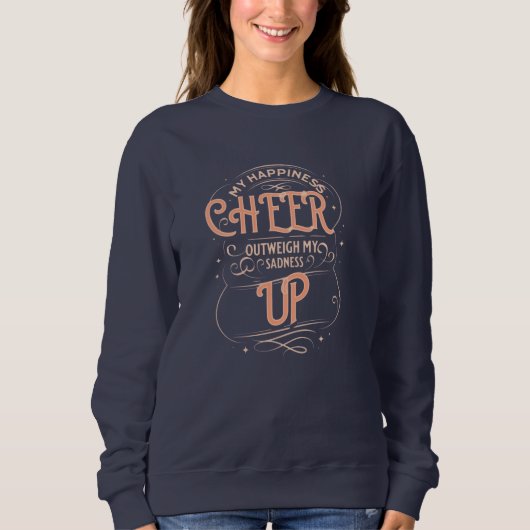 SWEATSHIRT CHEMISE À MANCHES LONGUES POUR FEMMES BONHEUR REDR (Devant)