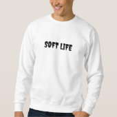 Sweatshirt Chemise à manches longues pour hommes blanche Soft (Devant)