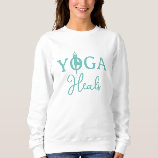 Sweatshirt Chemise à manches longues Yoga Heals avec silhouet (Devant)