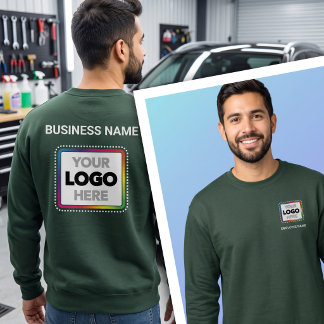 Sweatshirt Chemise à sudation personnalisée - Logo et nom de