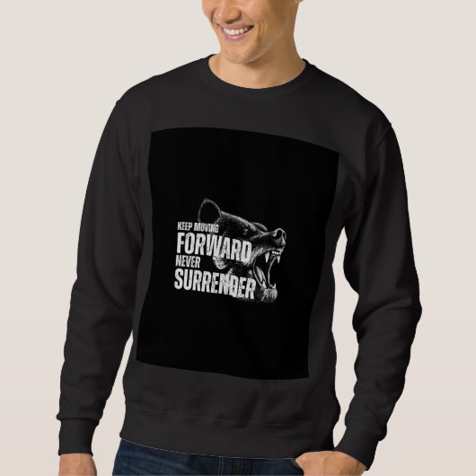 Sweatshirt Chemise avec citation de motivation  (Devant)