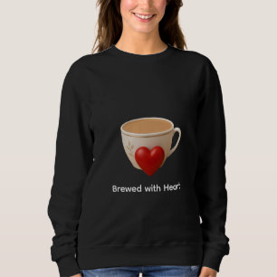 Sweatshirt Chemise avec tasse de thé et amour