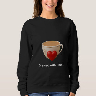 Sweatshirt Chemise avec tasse de thé et amour