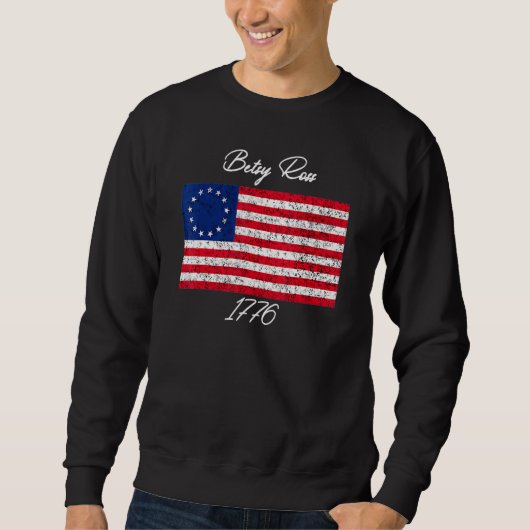 Sweatshirt Chemise Betsy Ross 4 juillet 1776 Betsy Ros (Devant)