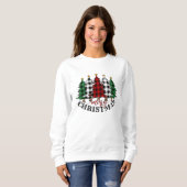 Sweatshirt Chemise Buffalo Plaid Christmas Tree (Devant entier)