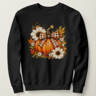 Sweatshirt Chemise chrétienne d'automne à motif de citrouille