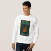 Sweatshirt Chemise Crypto Monkey Business – Bitcoin (Devant entier)