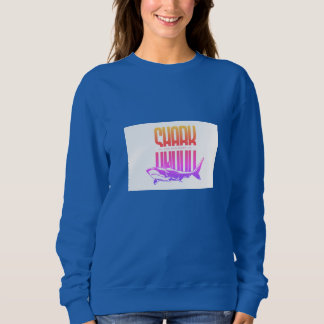 Sweatshirt Chemise de base pour femmes requin empoderée