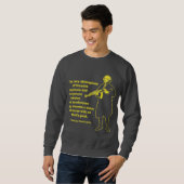 Sweatshirt Chemise de citation d'armes à feu de Washington (Devant entier)
