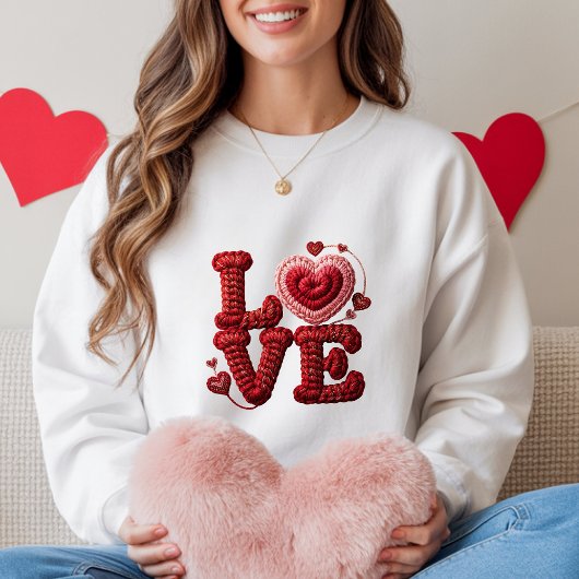 Sweatshirt Chemise de cœur à l'amour