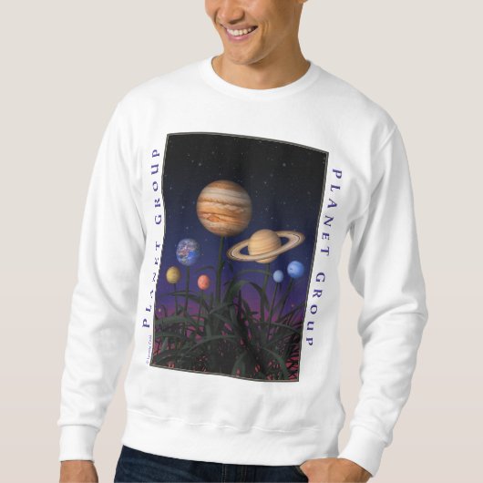 Sweatshirt Chemise de groupe de planète (Devant)
