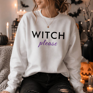Sweatshirt Chemise de Halloween Moderne Sorcière S'il Vous Pl