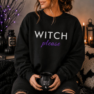 Sweatshirt Chemise de Halloween Moderne Sorcière S'il Vous Pl