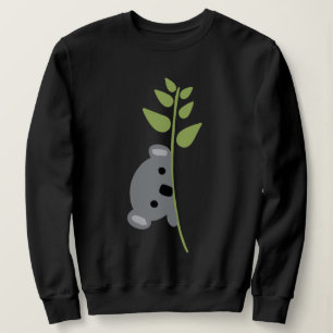 Sweatshirt Chemise de koala qui regarde à travers une branche