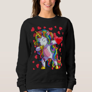Sweatshirt Chemise de la Saint-Valentin Filles Femmes Licorne