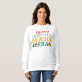 Sweatshirt Chemise de l'ère de la saison de Noël Université C (Devant entier)
