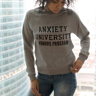 Sweatshirt Chemise de l'Université de l'Anxiété Santé Menta