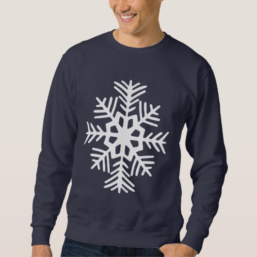 Sweatshirt Chemise de neige flocon (Devant)