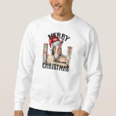 Sweatshirt Chemise de Noël (Devant)