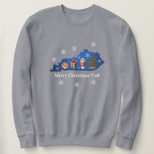 Sweatshirt Chemise de Noël à tous (Design devant)