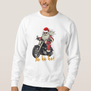 Sweatshirt Chemise de Noël Biker Santa