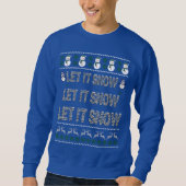 Sweatshirt Chemise de Noël - Conception laide de Noël amusant (Devant)