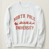 Sweatshirt Chemise de Noël de l'Université du Pôle Nord (Design devant)