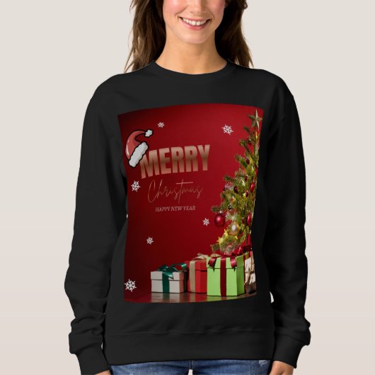 Sweatshirt “Chemise de Noël de saison joyeuse” (Devant)