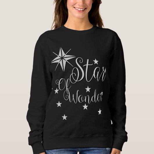 Sweatshirt Chemise de Noël Étoile de Merveille (Devant)