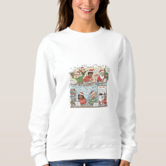 Sweatshirt Chemise de Noël festive - Div