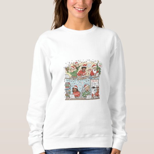 Sweatshirt Chemise de Noël festive - Div (Devant)