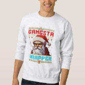 Sweatshirt Chemise de Noël Gangster Wrapper (Devant)