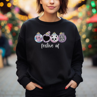 Sweatshirt Chemise de Noël gothique pastel festive AF
