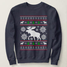CHEMISE DE NOËL LAIDE DE MOOSE DRÔLE NOËL