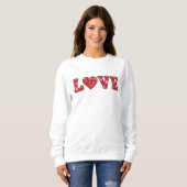 Sweatshirt Chemise de nuit en patchwork LOVE (Devant entier)