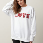 Sweatshirt Chemise de nuit en patchwork LOVE