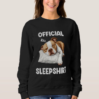 Sweatshirt Chemise de nuit officielle Pitbull Mignon Pittie A
