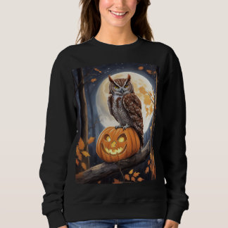Sweatshirt Chemise de nuit pour femme avec une chouette hulot