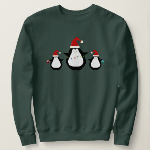 Sweatshirt Chemise de pingouins de Noël