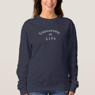 Sweatshirt Chemise de sport bleu marine University of Life Qu