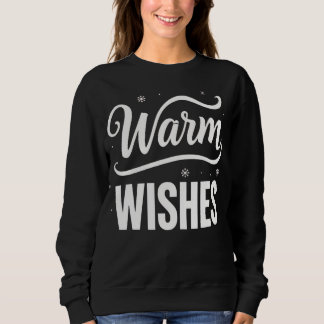 Sweatshirt Chemise de sport festive pour l'hiver avec voeux c