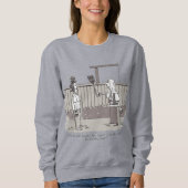 Sweatshirt Chemise de sport grise pour femmes Evil Perm (Devant)