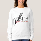 Sweatshirt Chemise de sport motivationnelle Vision Est Ma Dir (Devant)
