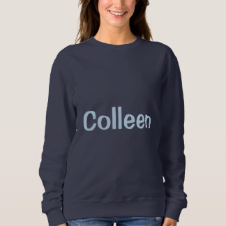 Sweatshirt Chemise de sport personnalisée bleu marine pour fe